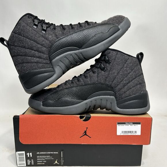 Nike Shoes Air Jordan 12 Retro “Wool/Dark Grey" 2024 - Picture 3 of 9